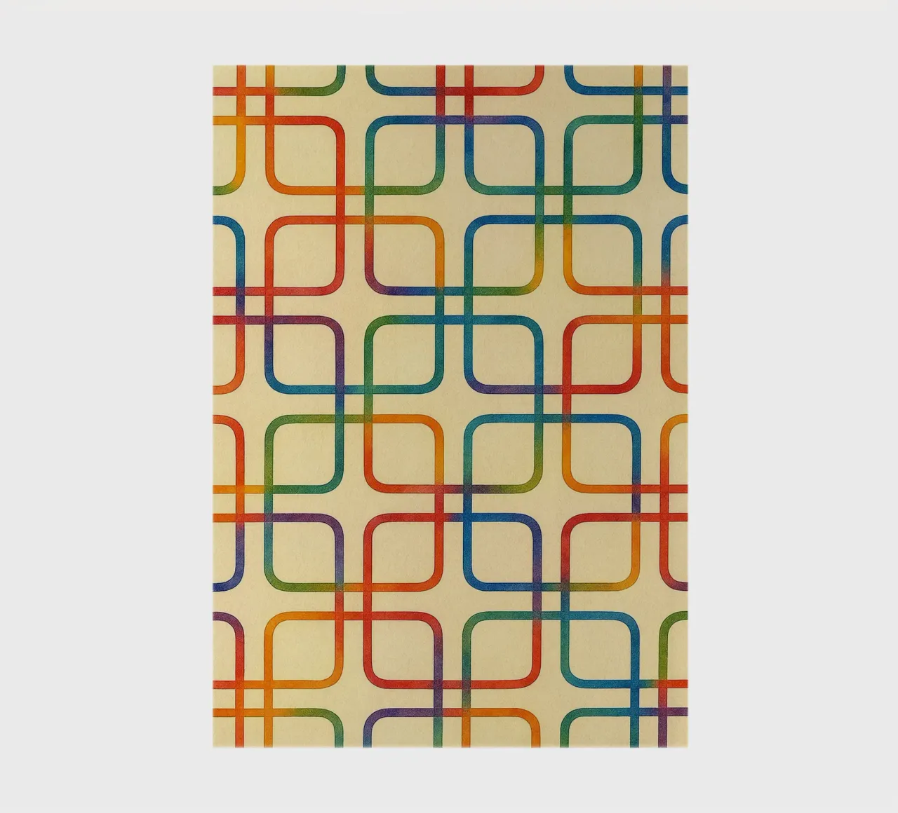 abstract geometric square colorfull line notebook by arkhanz