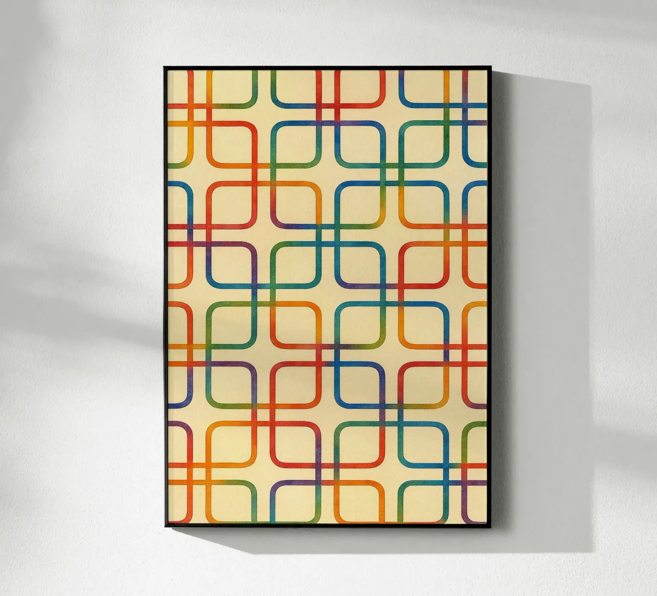 linea geometrica astratta quadrata colorfull plexiglass da arkhanz