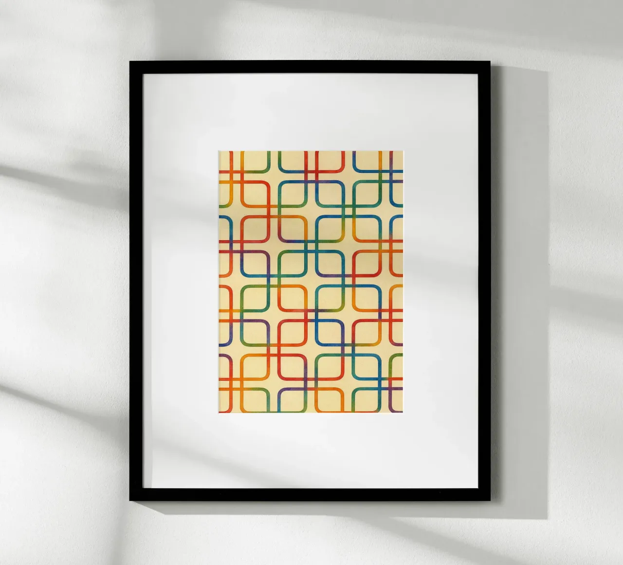 linea geometrica astratta quadrata colorfull carta hahnemühle da arkhanz