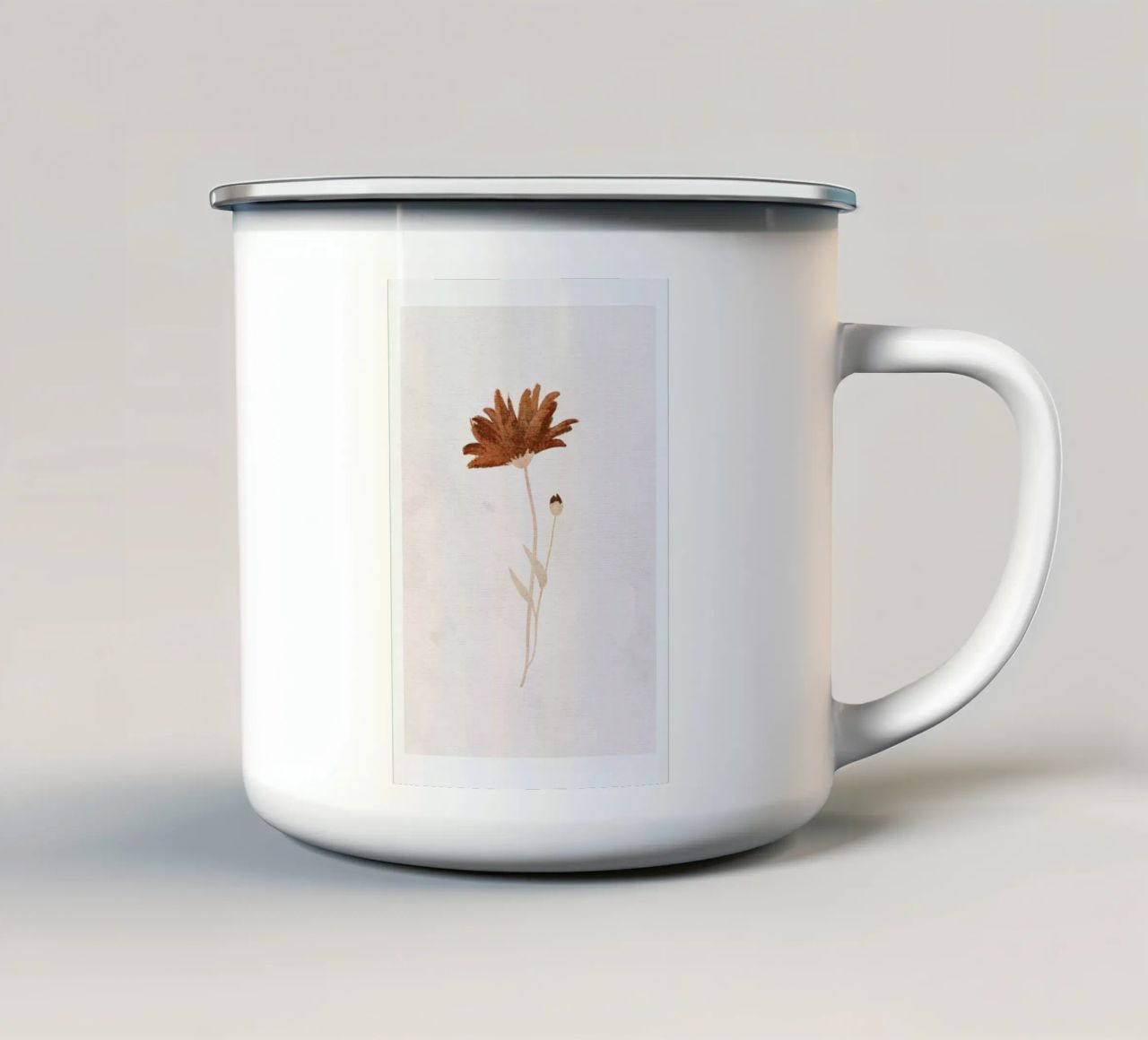 Wildflower tazza in smalto da Goed Blauw