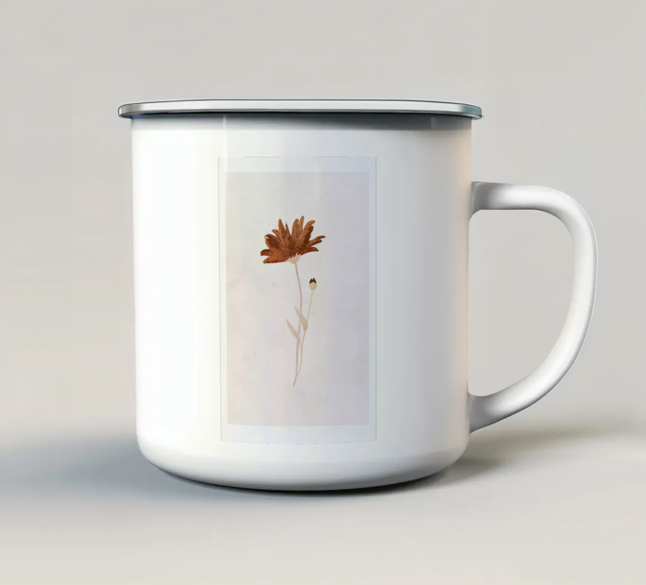 Wildflower tazza in smalto da Goed Blauw