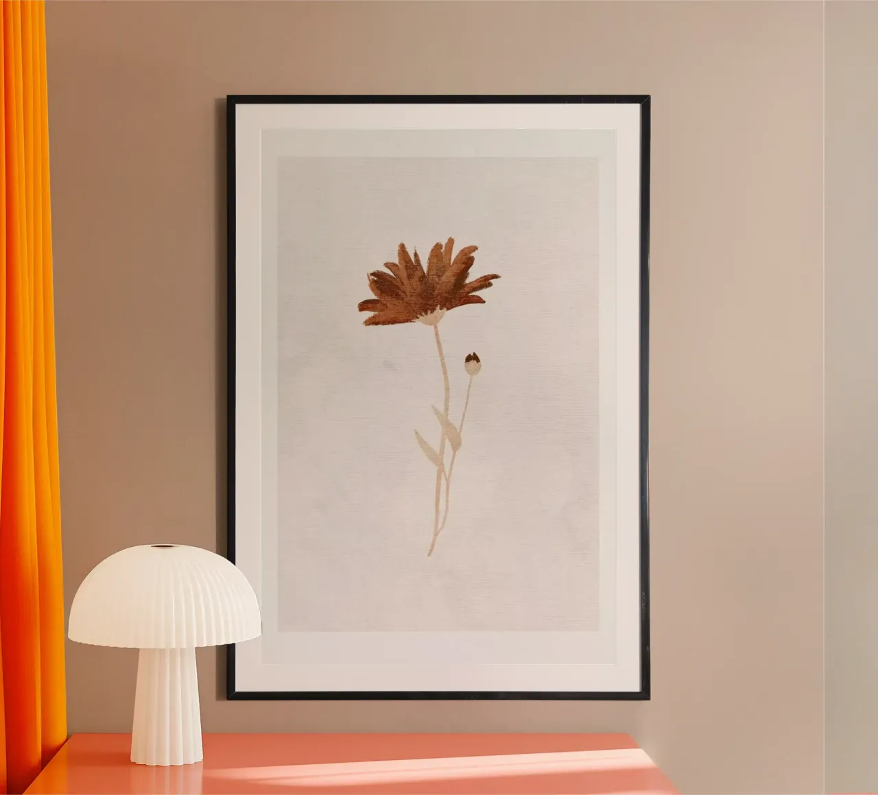 Wildflower poster con telaio in alluminio da Goed Blauw