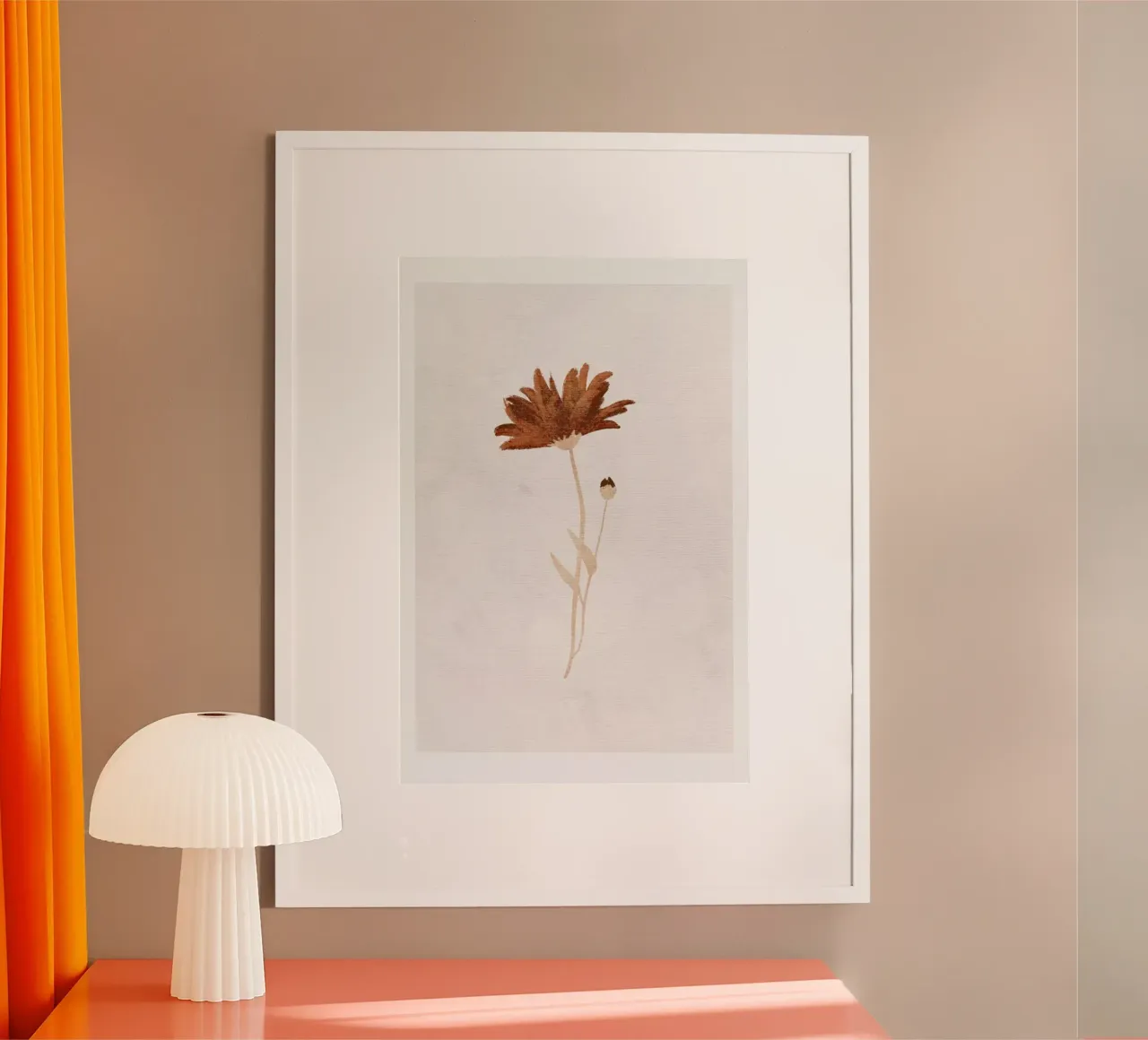 Wildflower poster con telaio in alluminio da Goed Blauw
