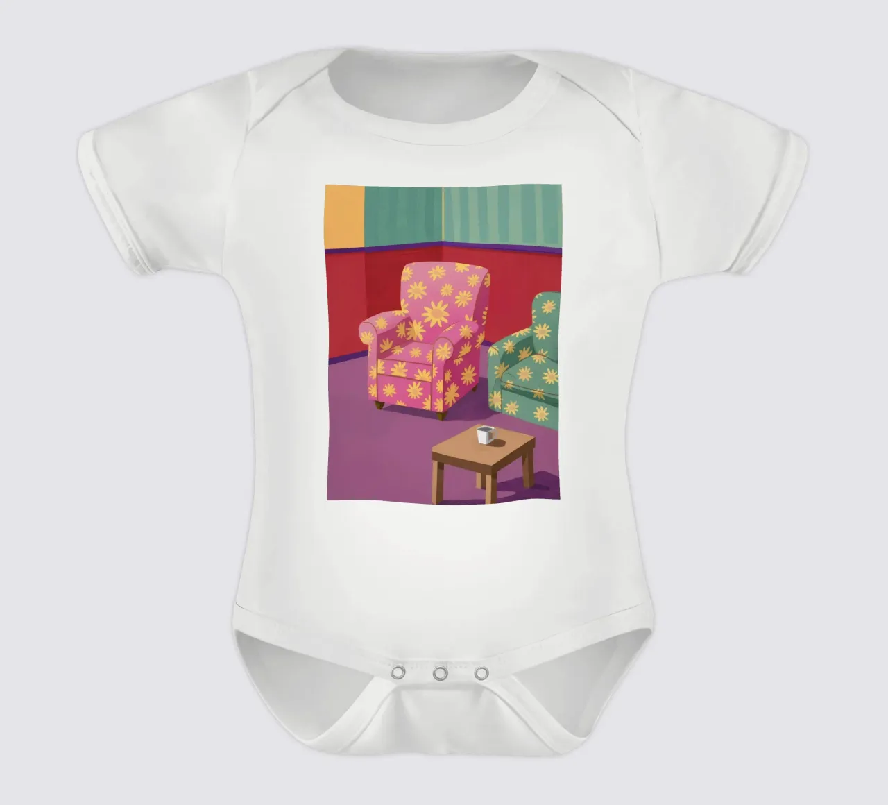 Salon Pastel Patchwork body bébé de Tiga Bersama