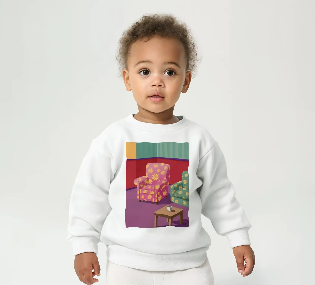 Salon Pastel Patchwork sweat pour bébé de Tiga Bersama