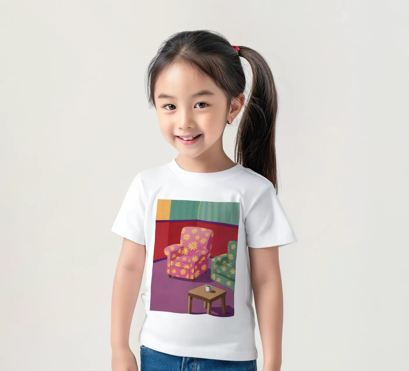 Pastel Patchwork Parlor t-shirt bambini da Tiga Bersama