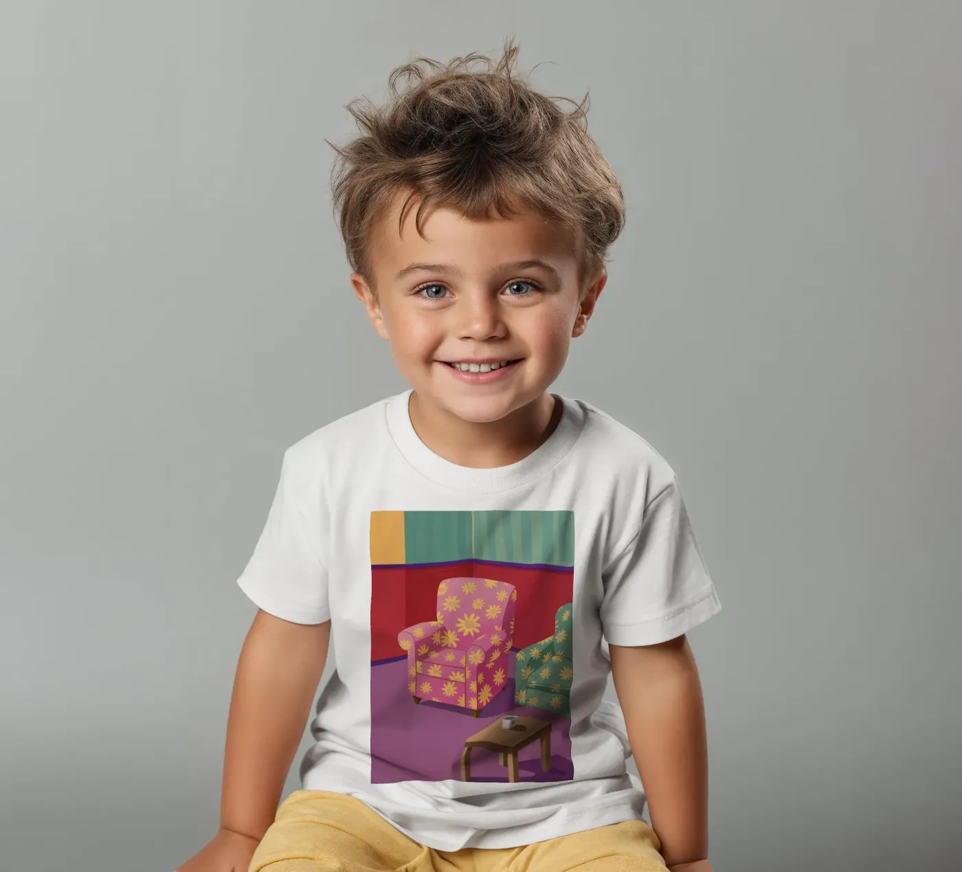 Pastel Patchwork Parlor t-shirt bambini da Tiga Bersama