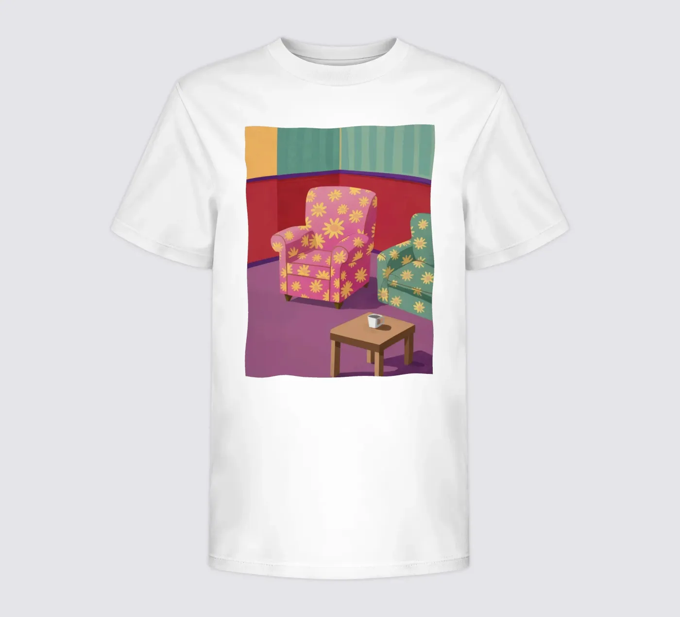 Pastel Patchwork Parlor t-shirt bambini da Tiga Bersama