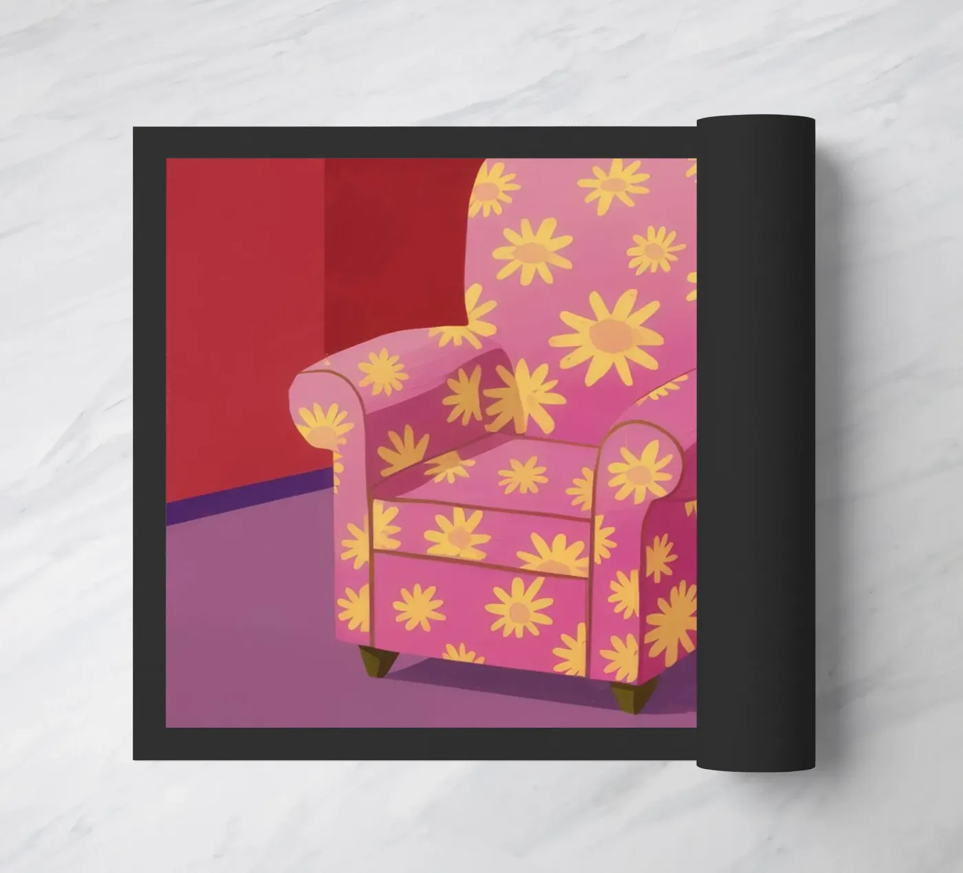 Pastel Patchwork Parlor doormat by Tiga Bersama