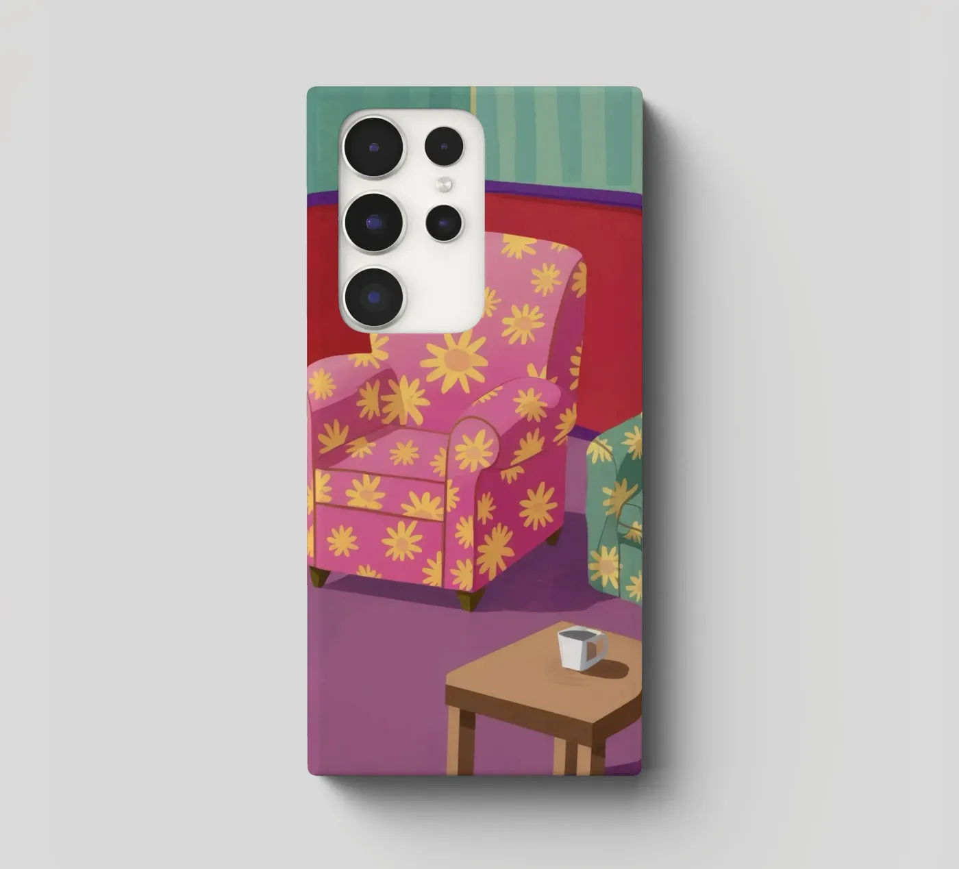 Pastellfarbener Patchwork-Salon Samsung Hülle von Tiga Bersama