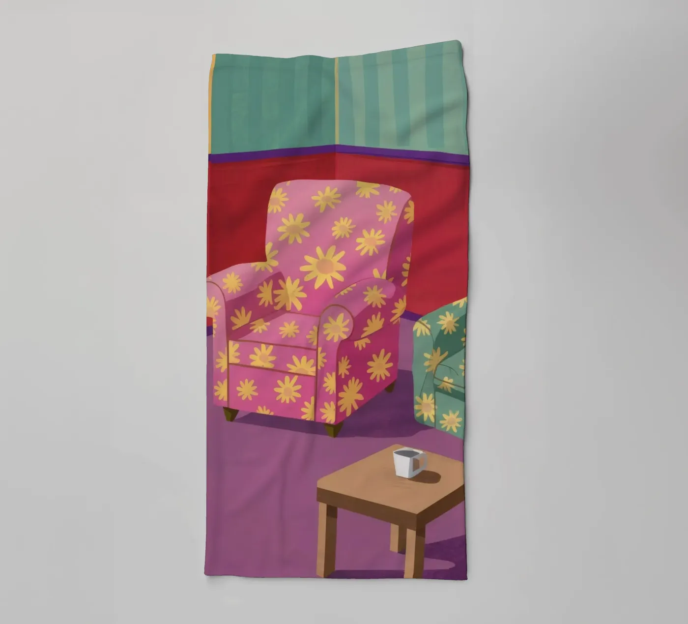 Pastel Patchwork Parlor serviette de bain de Tiga Bersama