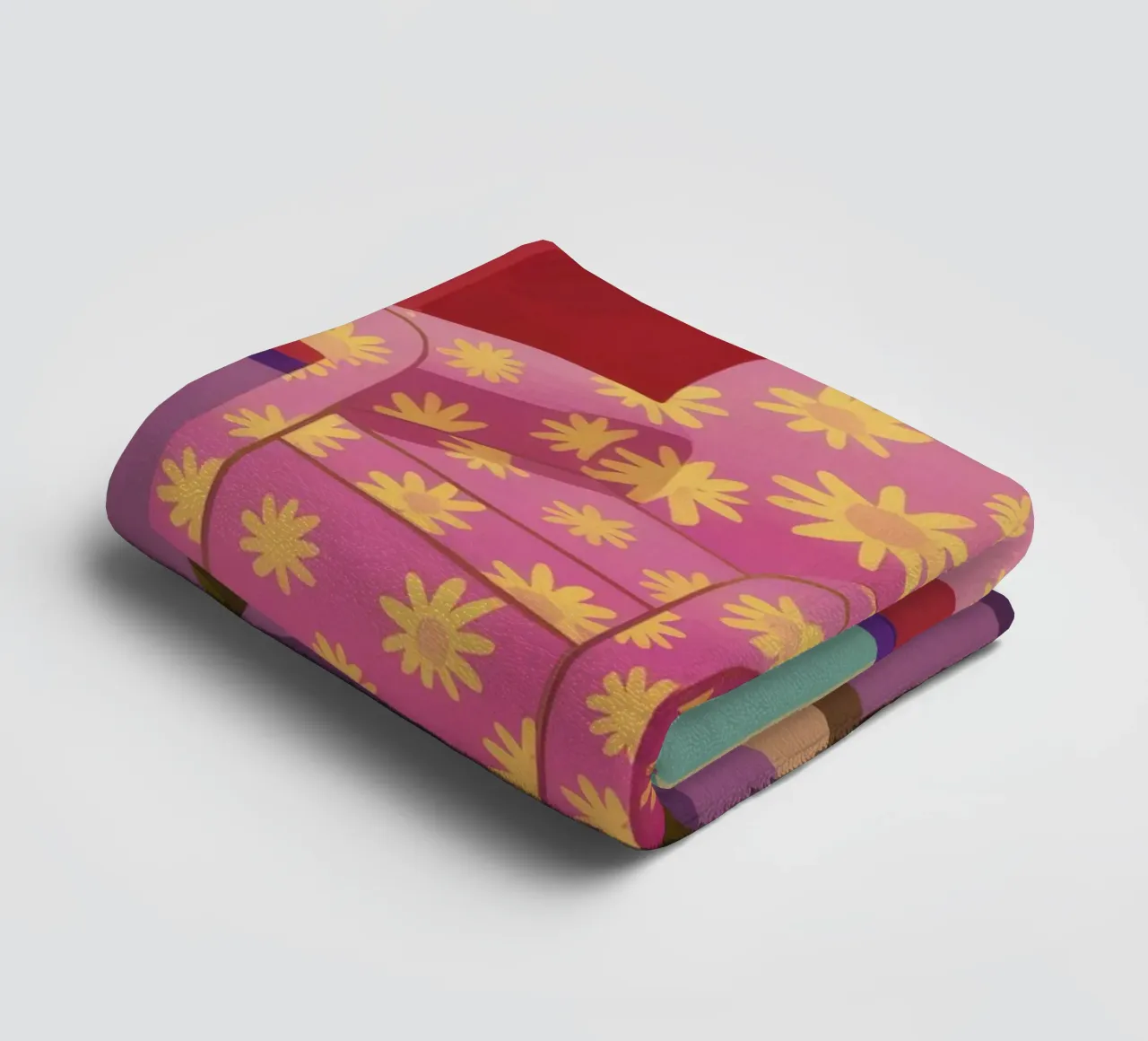 Pastel Patchwork Parlor towel by Tiga Bersama