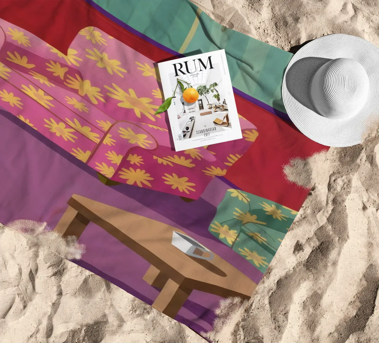 Salotto Patchwork Pastello telo mare da Tiga Bersama