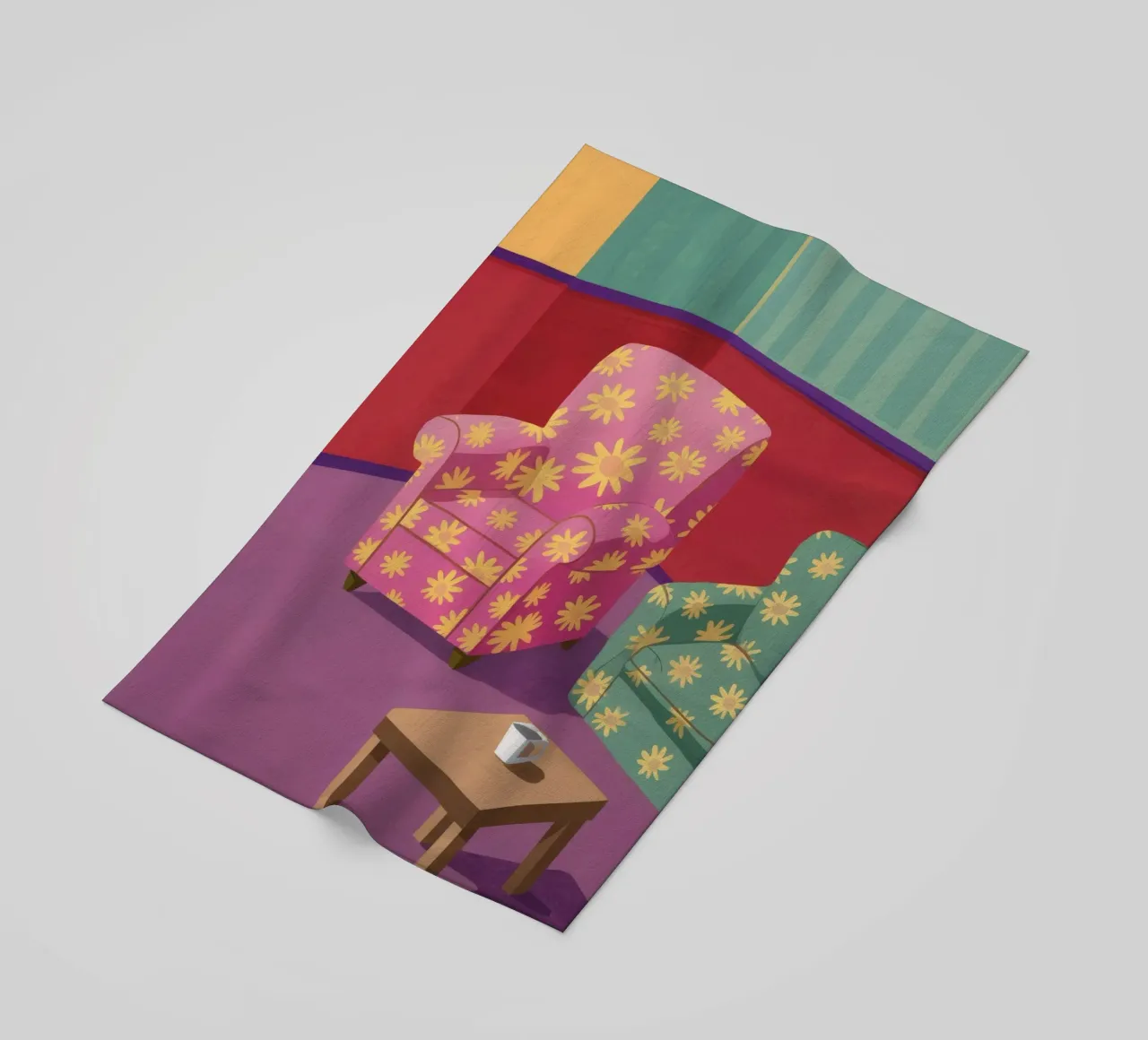 Salotto Patchwork Pastello telo mare da Tiga Bersama