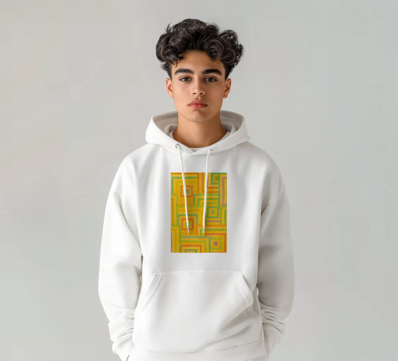 abstract geometric square line hoodie by arkhanz
