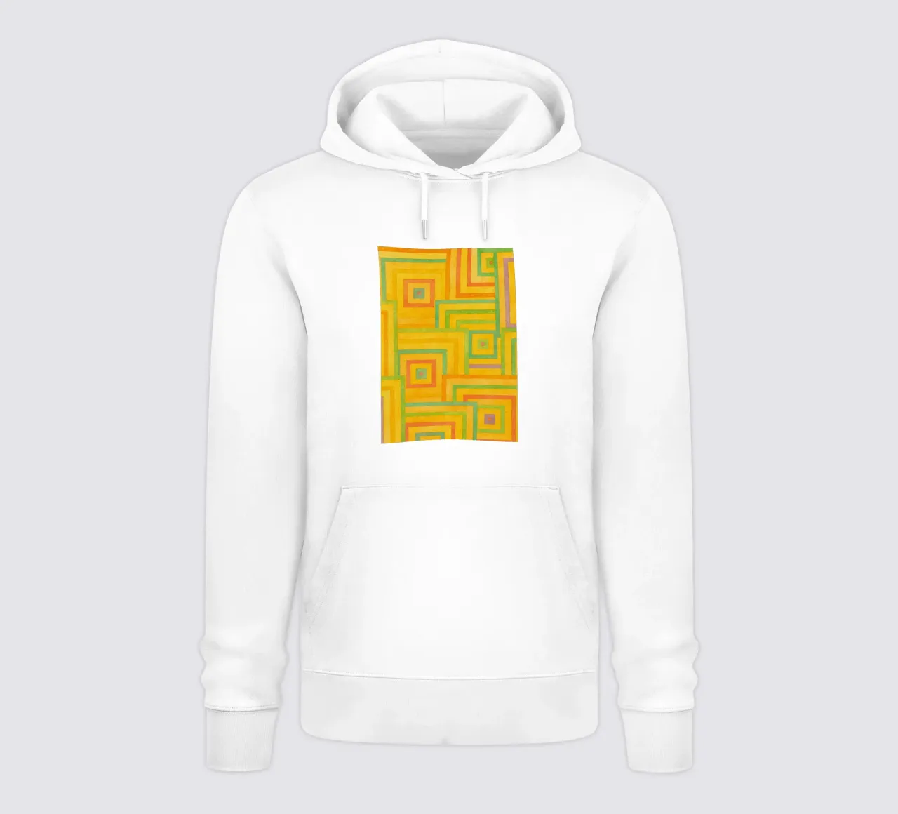 línea cuadrada geométrica abstracta sudadera con capucha de arkhanz