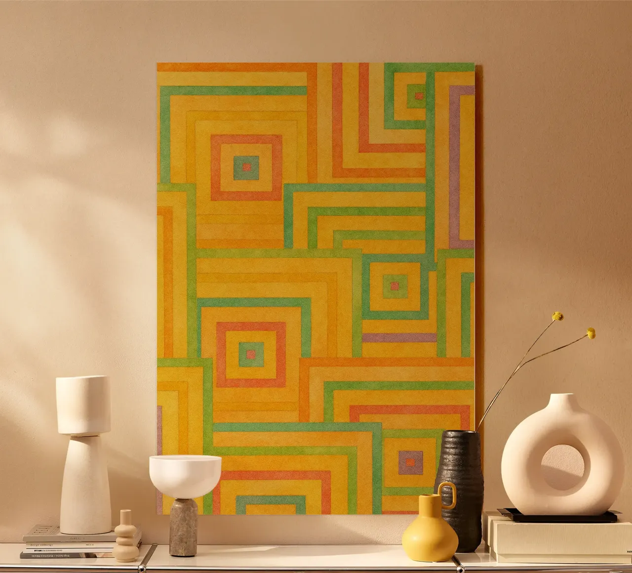 linea geometrica astratta quadrata plexiglass da arkhanz