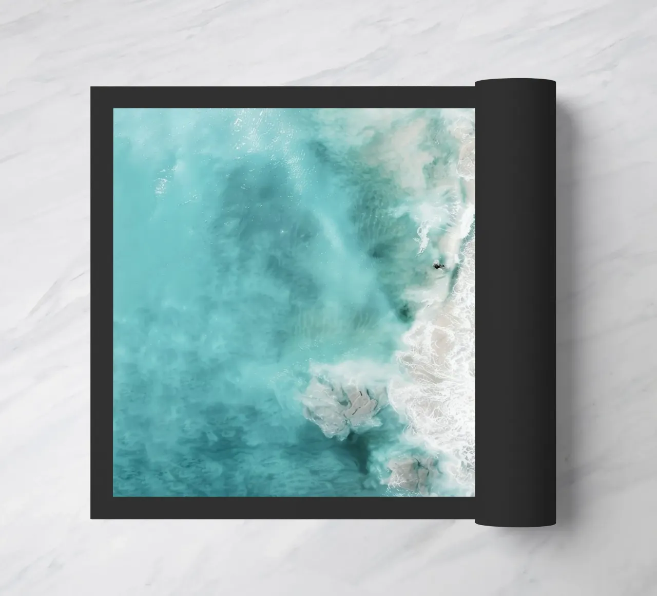Pink Sand Beach Print zerbino da Nadjaa