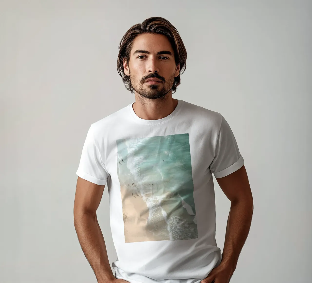 Soft Coastal Beach Scene t-shirt da Nadjaa