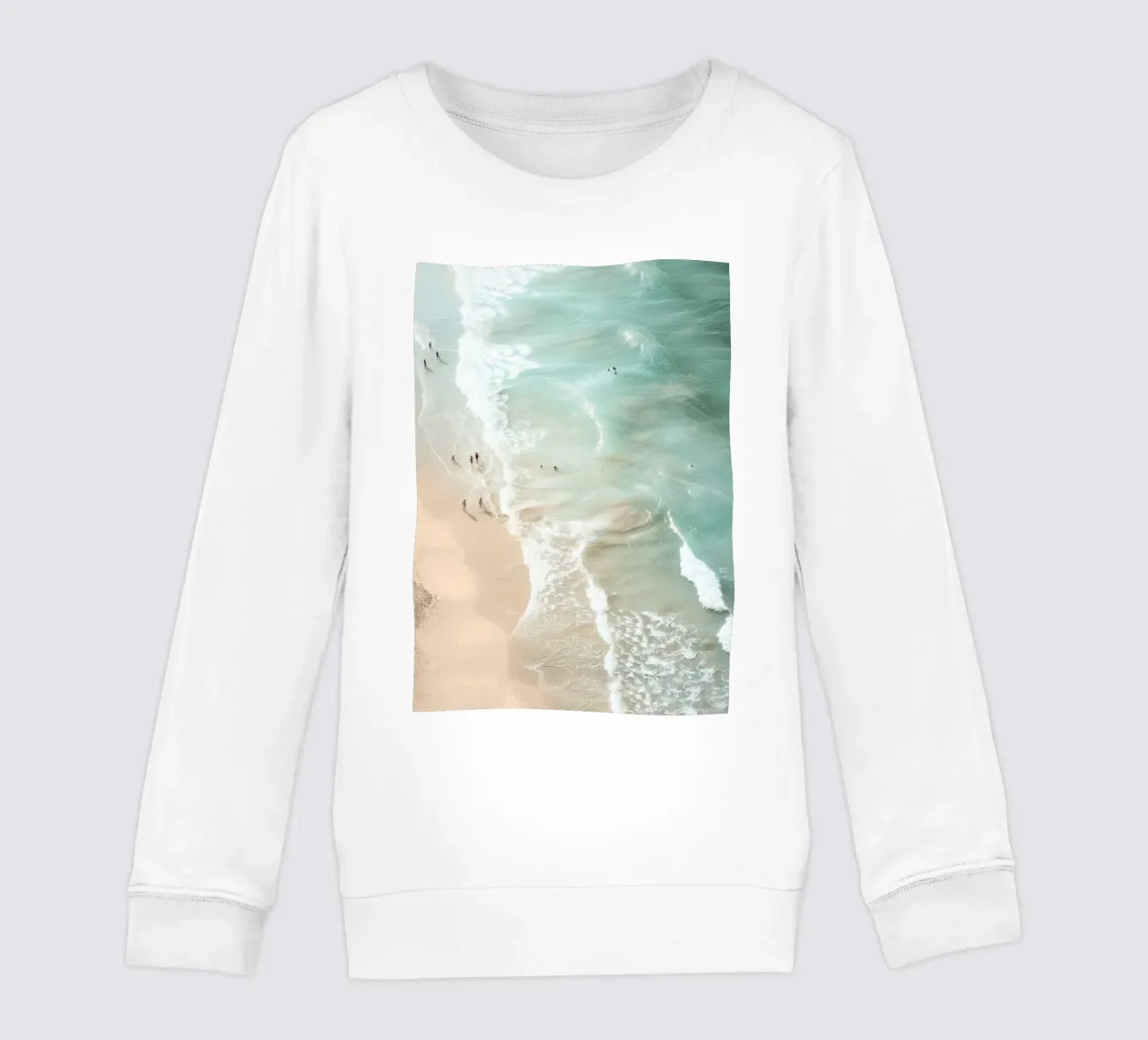 Soft Coastal Beach Scene felpa bambino da Nadjaa