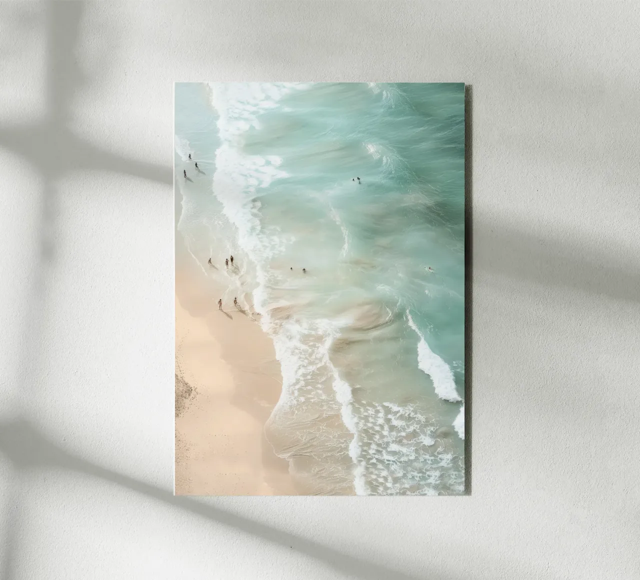 Soft Coastal Beach Scene alluminio dibond da Nadjaa