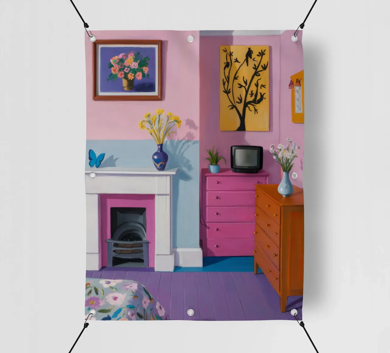 Mantelpiece di metà secolo telo in pvc da Tiga Bersama