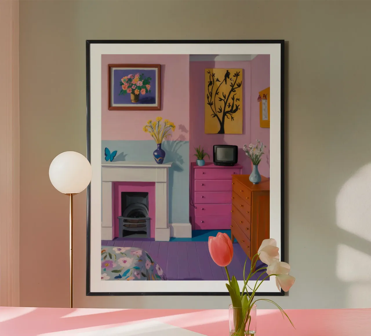 Mantelpiece di metà secolo carta hahnemühle da Tiga Bersama