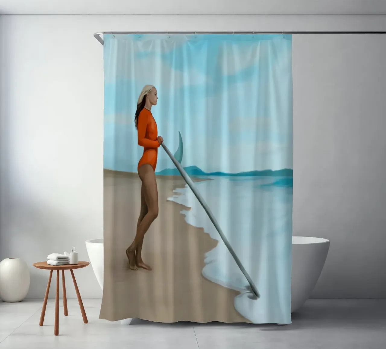 Wild Ocean shower curtain by Verse