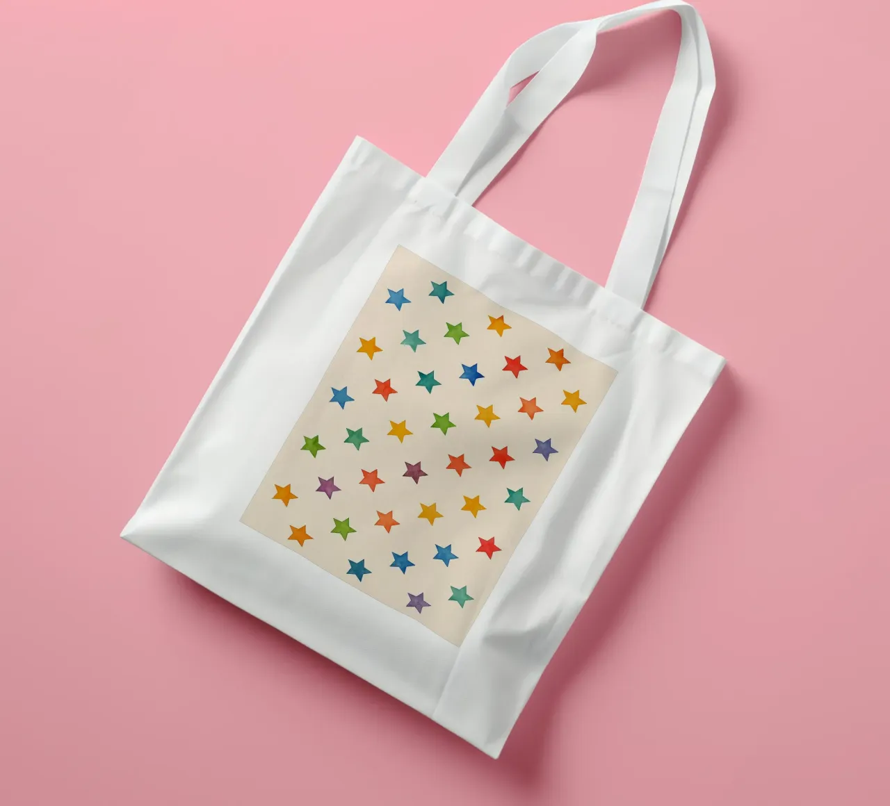 linea astratta geometrica a stella borsa in juta da arkhanz