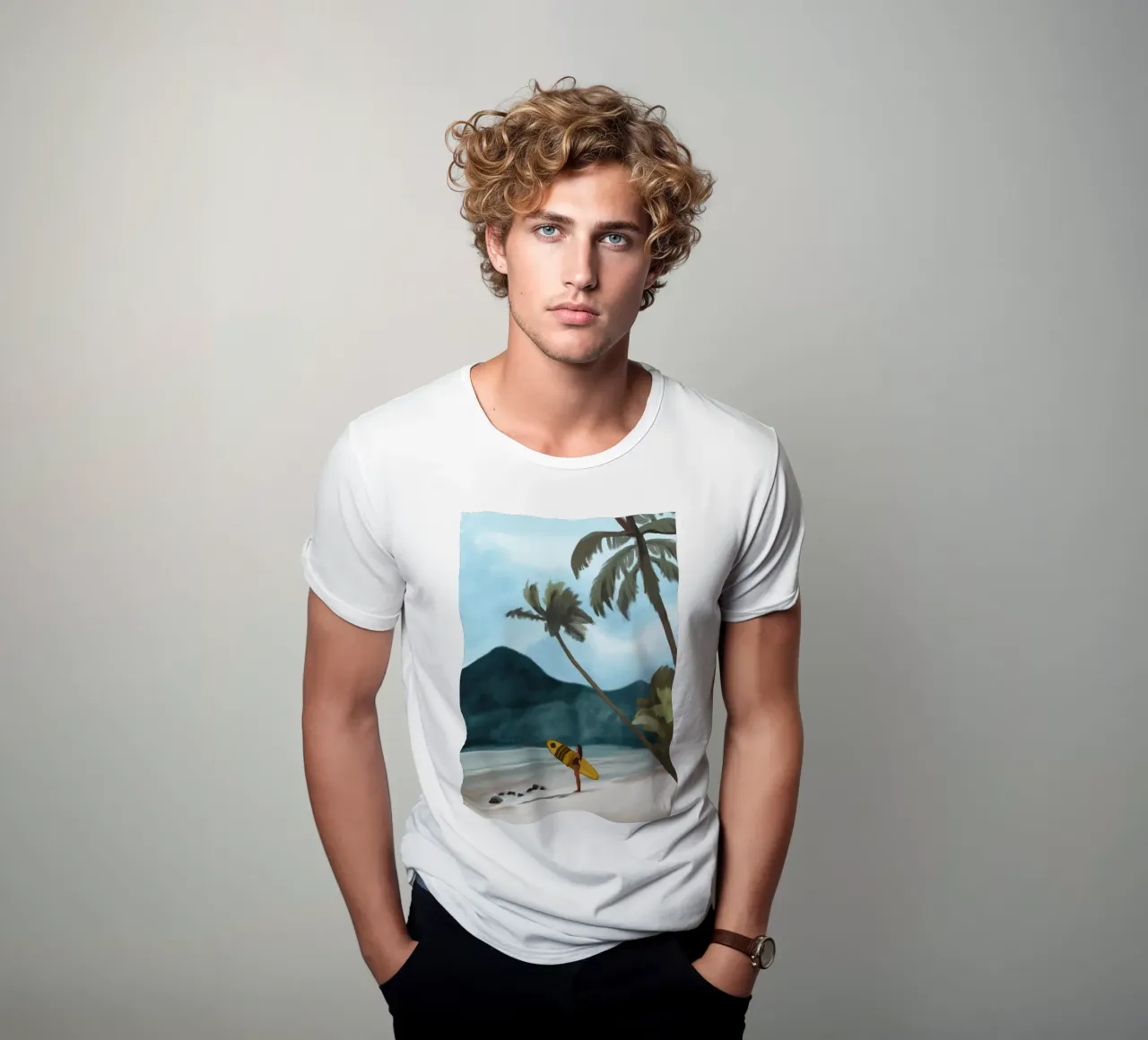 Wachten op de golven t-shirt van Verse