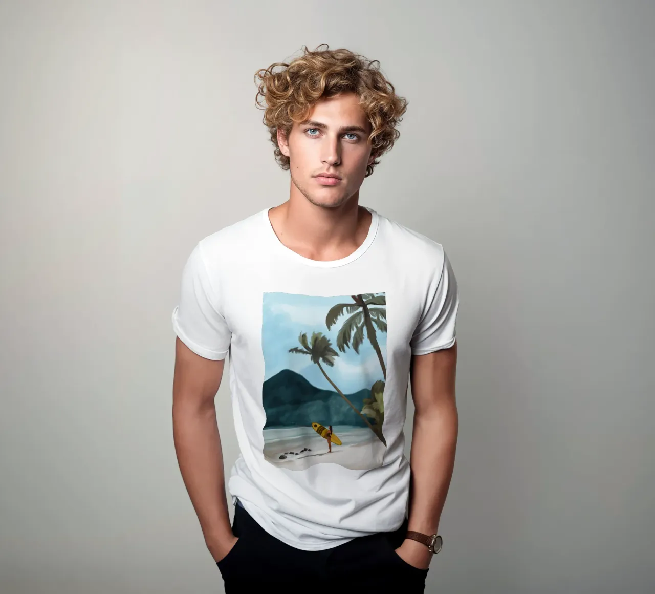 Wachten op de golven t-shirt van Verse