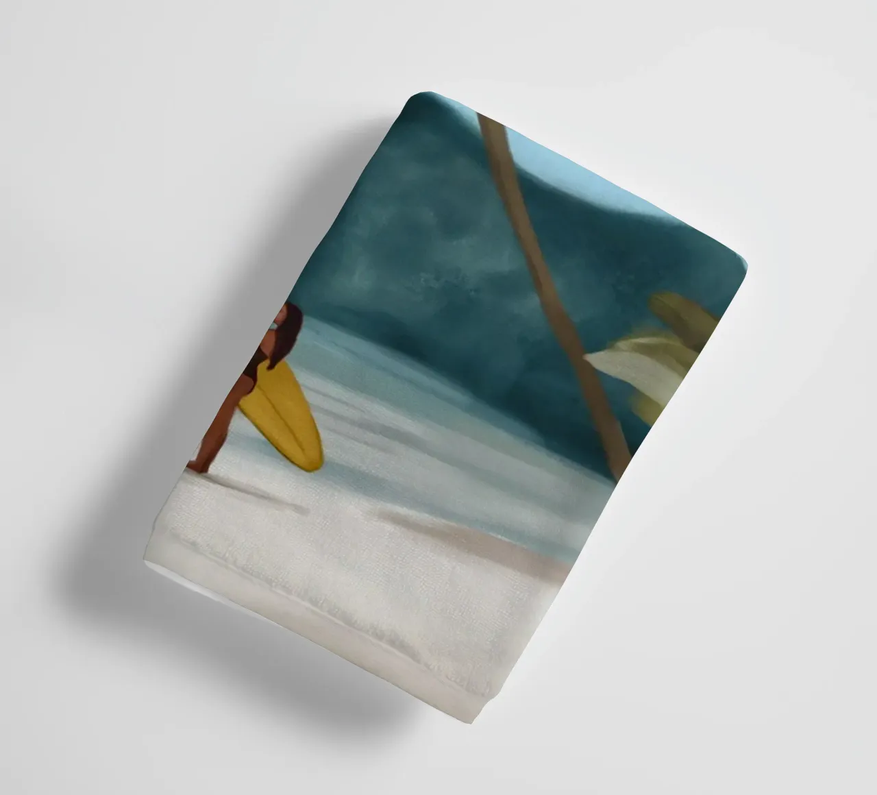 Wachten op de golven badhanddoek van Verse