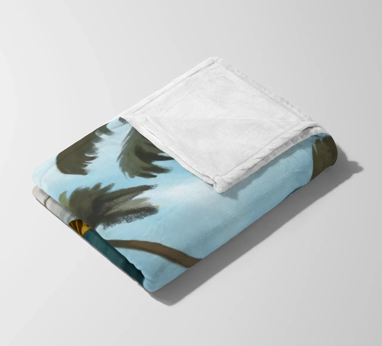 Waiting for the Waves fleece blanket by Verse