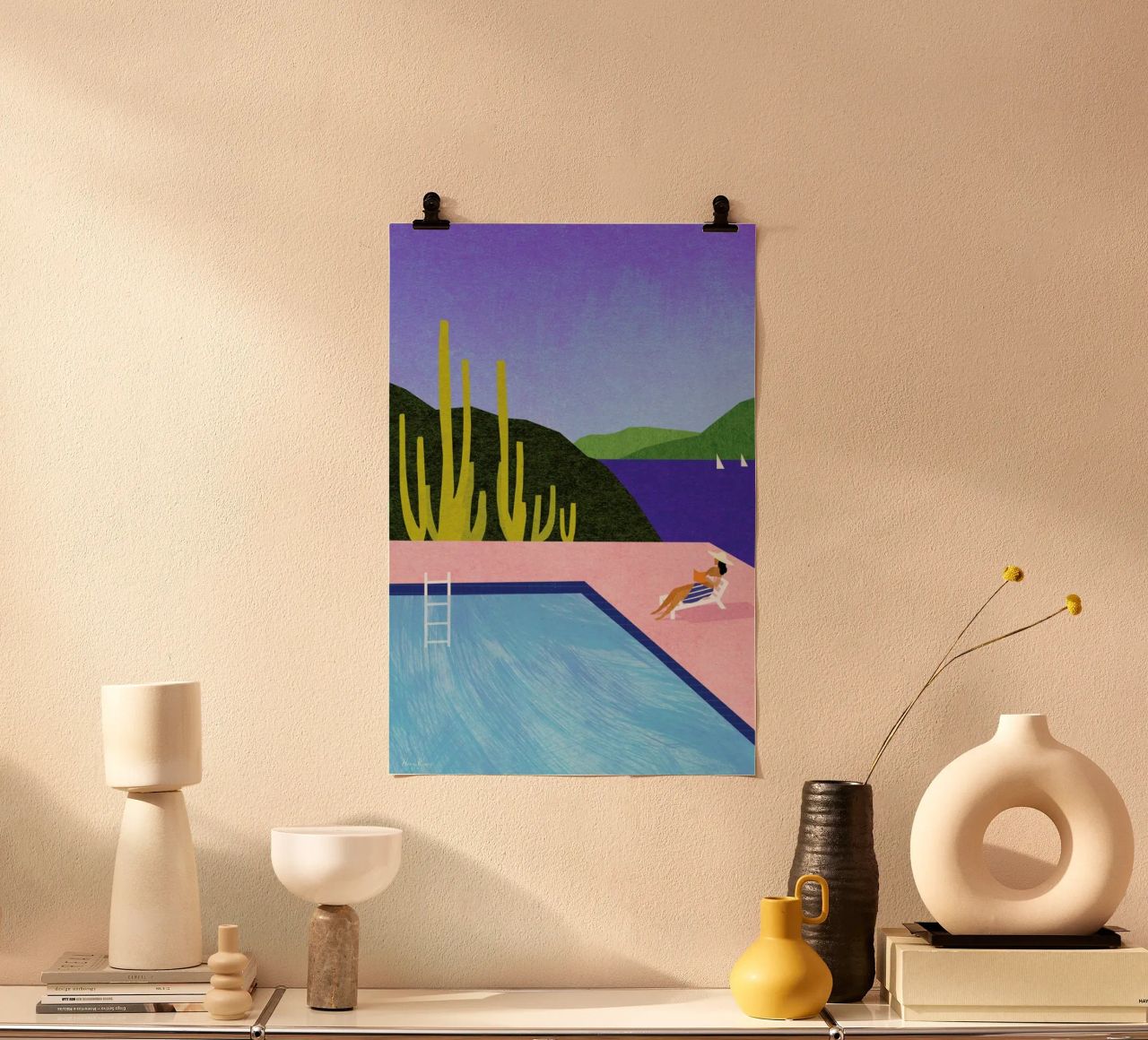 Swimming Pool II Poster von Henry Rivers