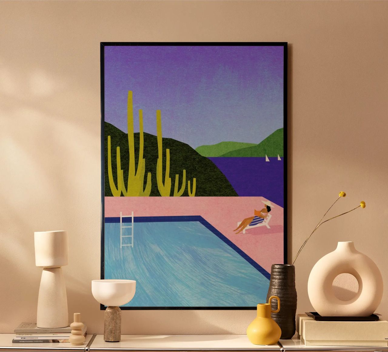 Swimming Pool II Poster von Henry Rivers