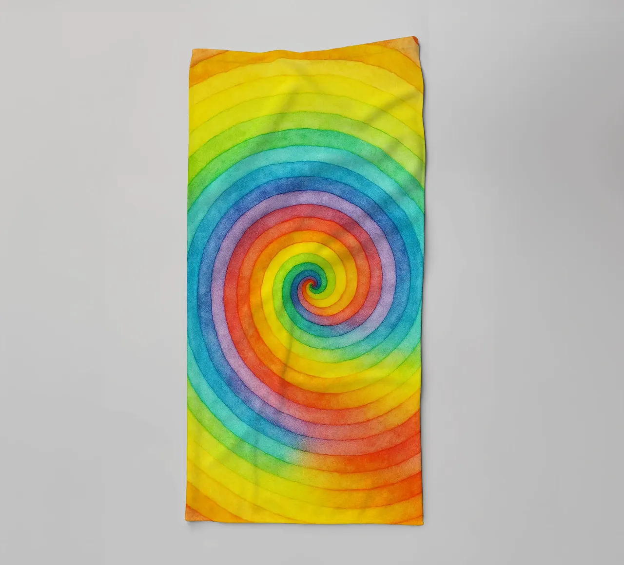 abstract geometric swirl line towel by arkhanz