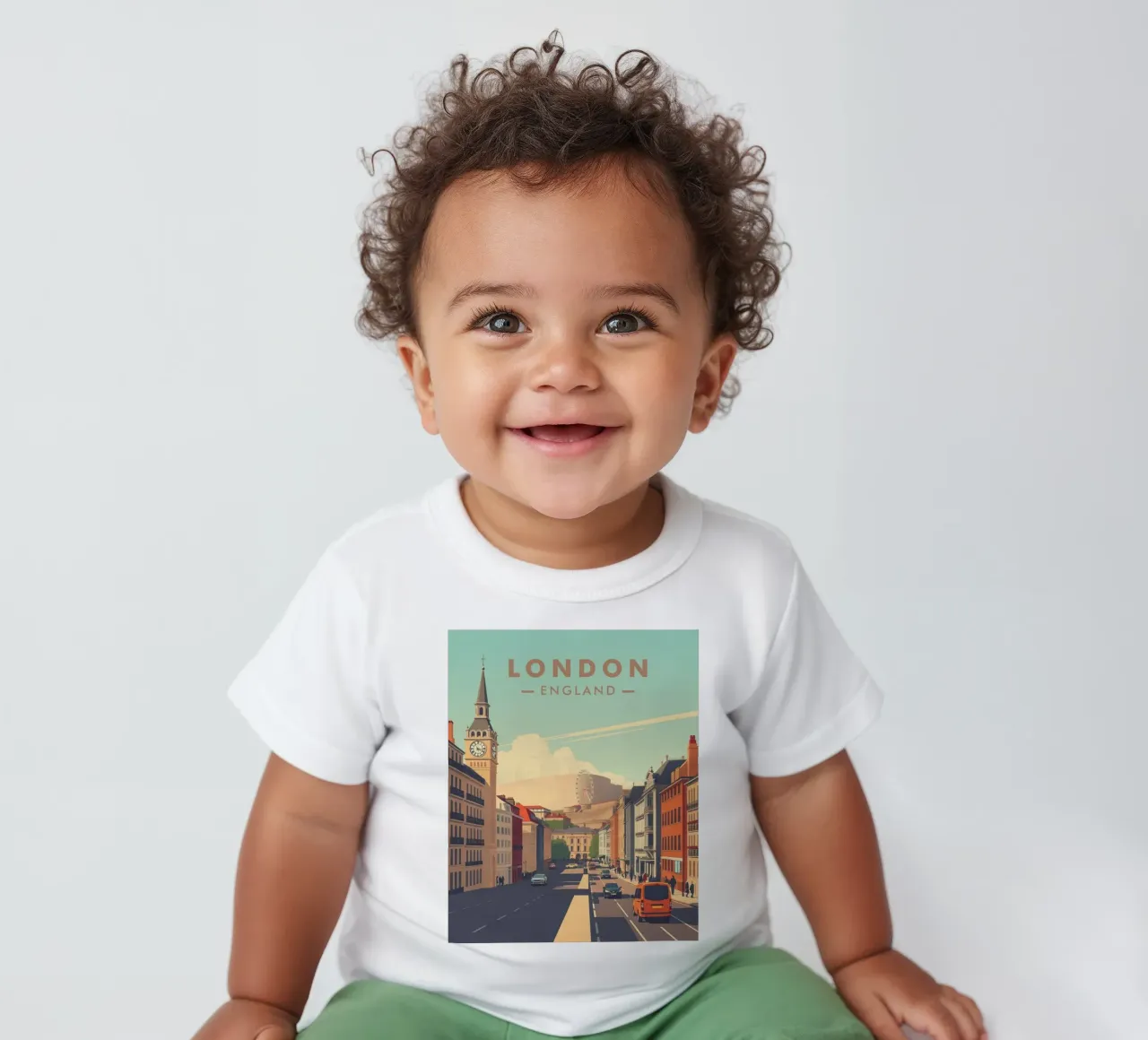 La vue de Londres t-shirt pour bébé de HicksShop
