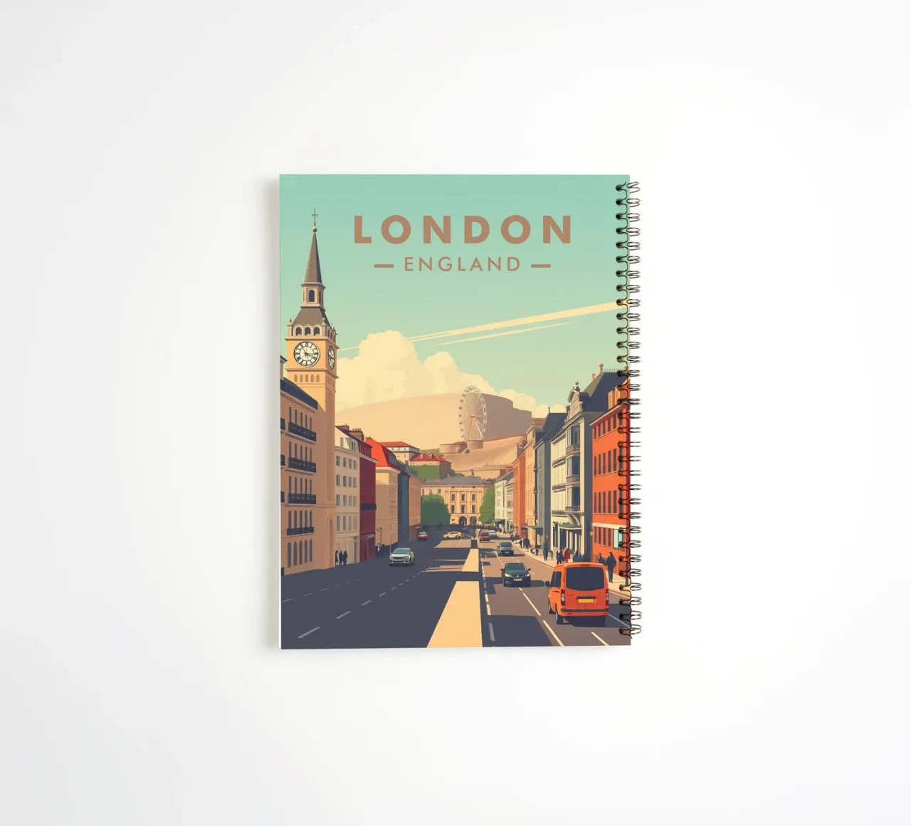 The View of London spiral notebook by HicksShop