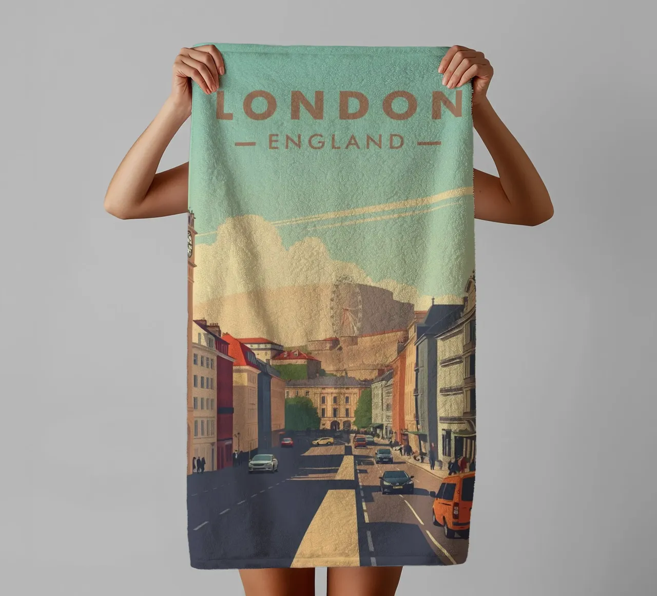 La vue de Londres serviette de bain de HicksShop