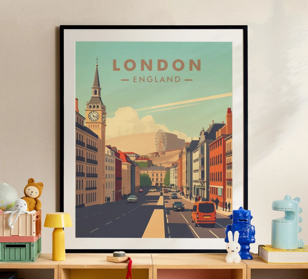 Der Blick auf London Poster von HicksShop
