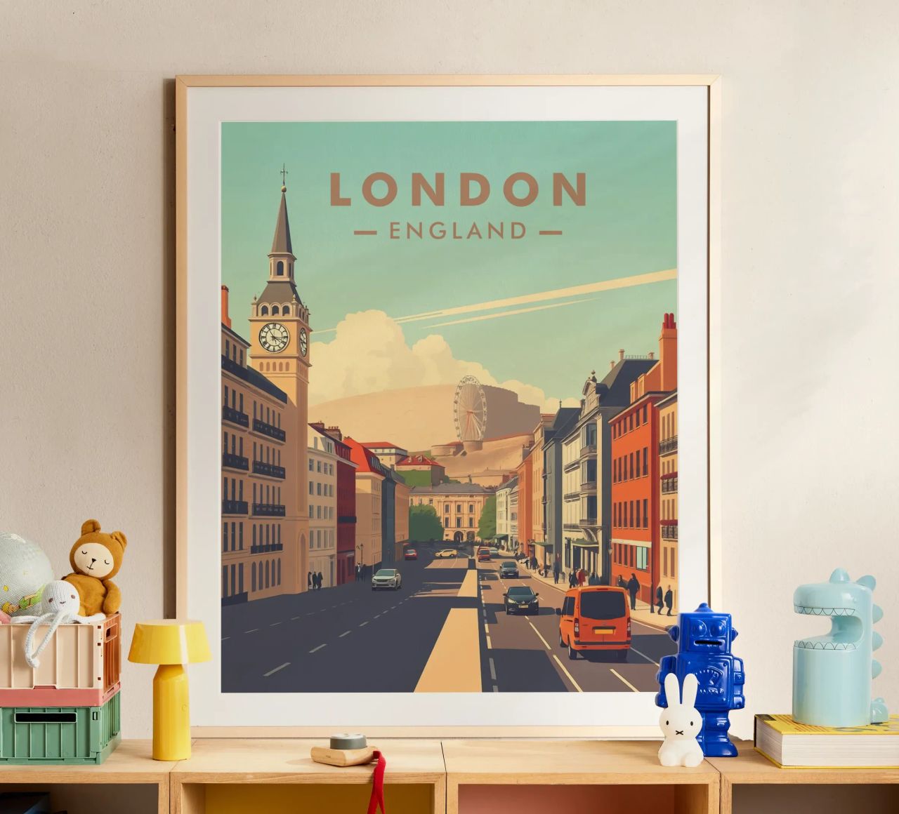 Der Blick auf London Poster von HicksShop