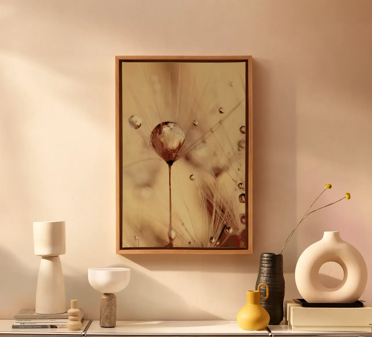 a touch of gold tela con Cornice a cassetta da Ingrid Beddoes