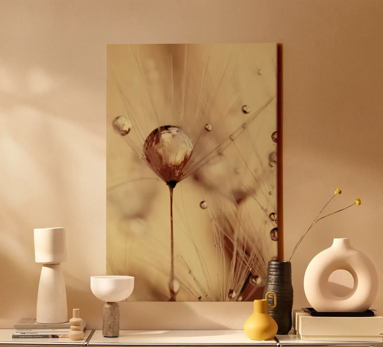 a touch of gold tela con Cornice a cassetta da Ingrid Beddoes