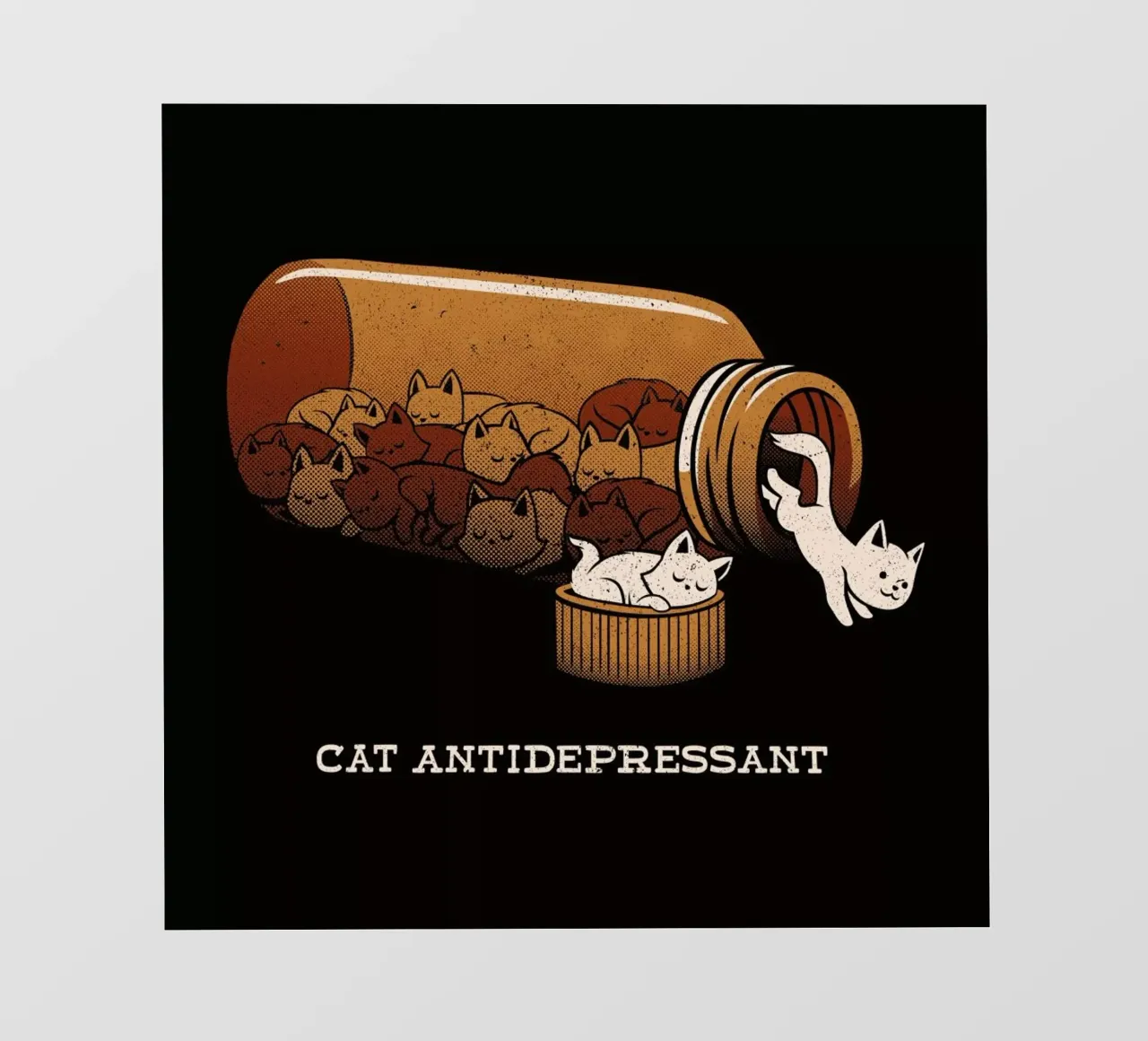 Cat Antidepressant telo in pvc da Tobe Fonseca