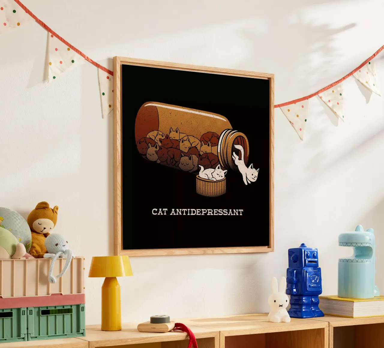 Cat Antidepressant plexiglass da Tobe Fonseca