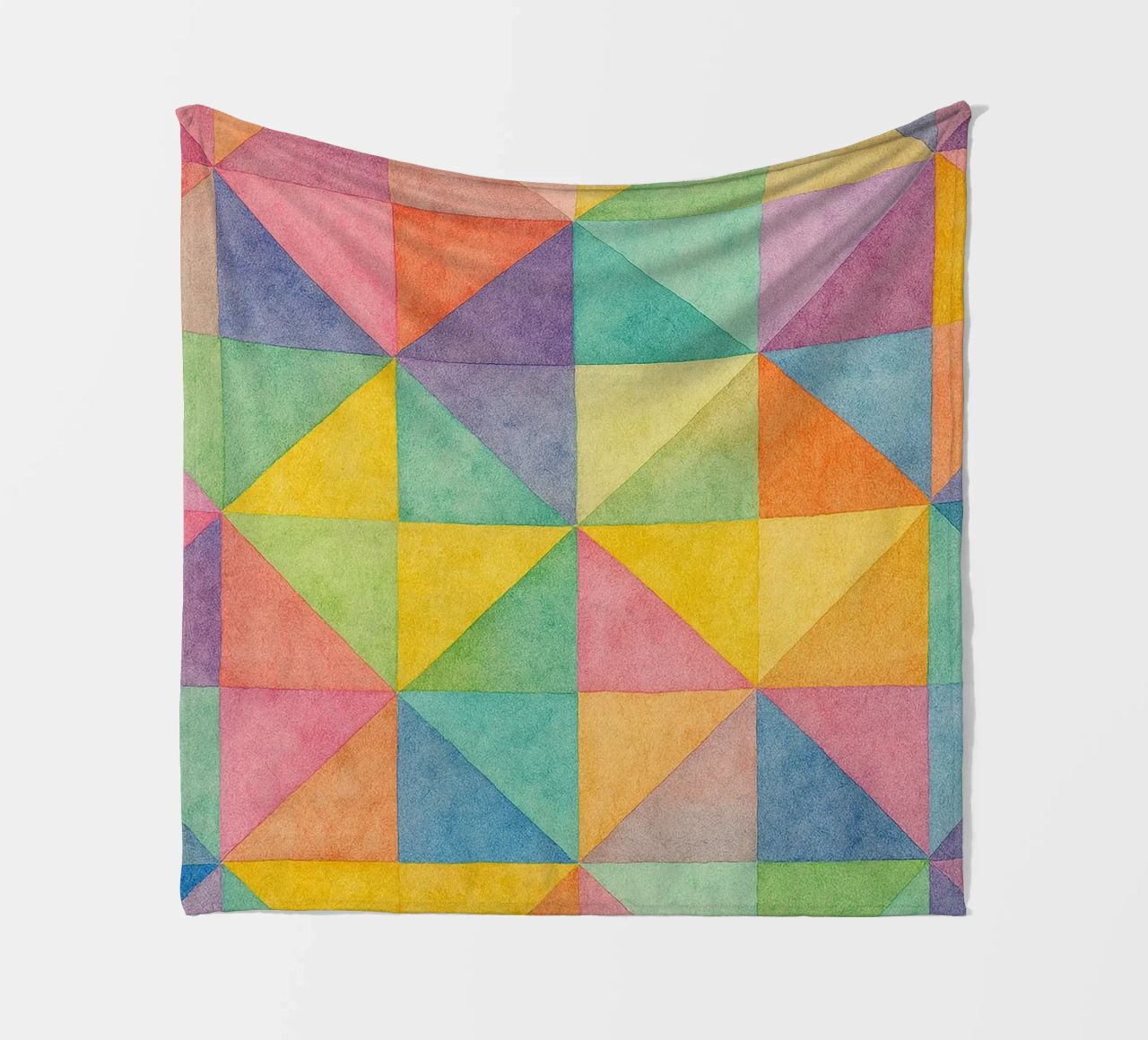 abstract geometric triangle line fleece blanket by arkhanz