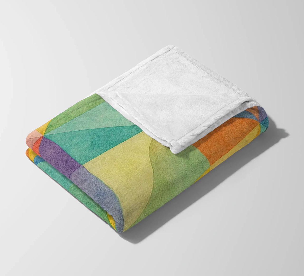 abstract geometric triangle line fleece blanket by arkhanz