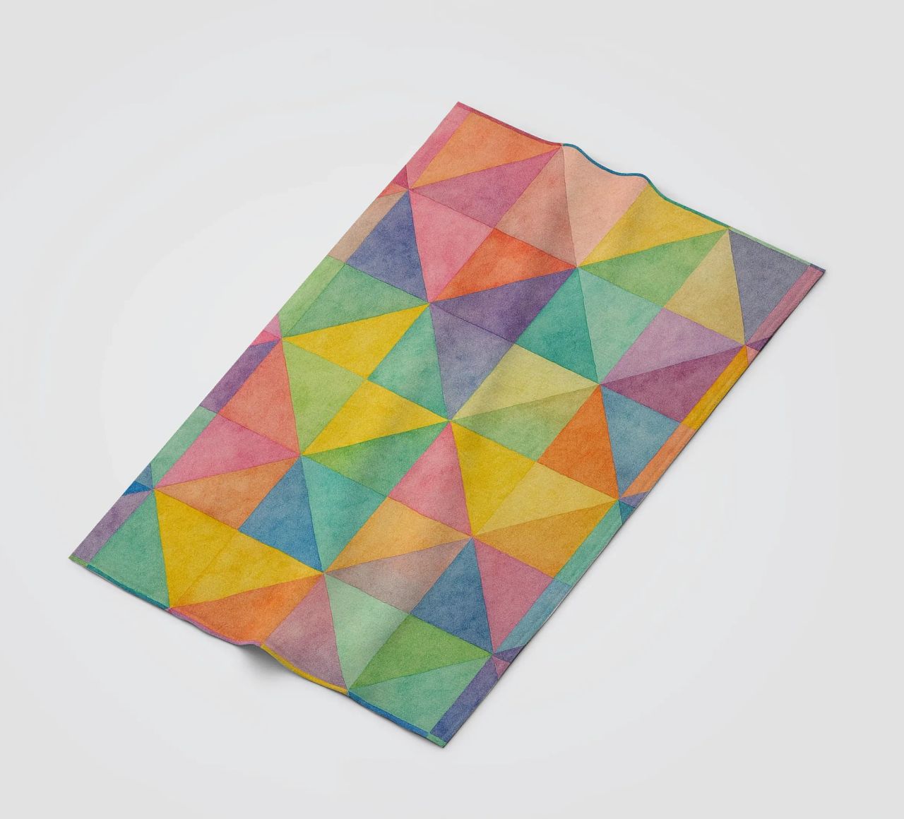abstract geometric triangle line fleece blanket by arkhanz