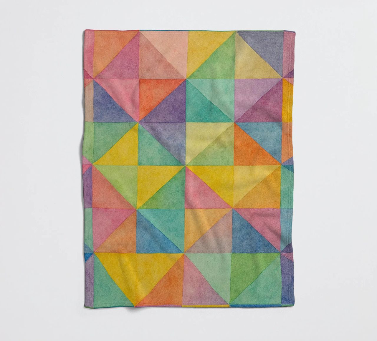 abstract geometric triangle line fleece blanket by arkhanz