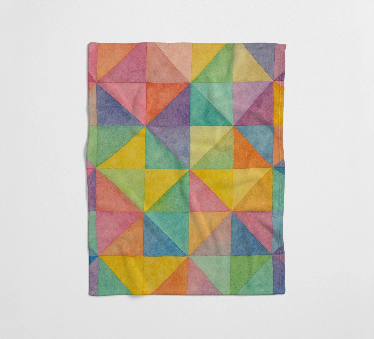 abstract geometric triangle line fleece blanket by arkhanz